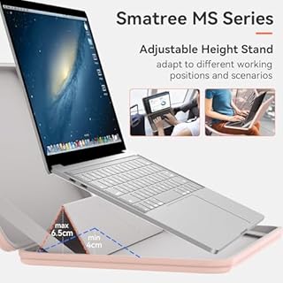 Smatree MS28T Hard EVA Protective Sleeve with Stand Compatible for 13.4 inch ASUS ROG Flow Z13 2025 GZ302/2023 GZ301/2022, for 13.3 inch ASUS Zenbook 13 OLED UX325, Pink