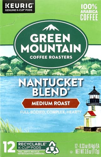 Image of Green Mountain Coffee Roasters Nantucket Blend Keurig Single-Serve K-Cup Pods, Medium Roast Coffee, 12 Count (Pack of 2)