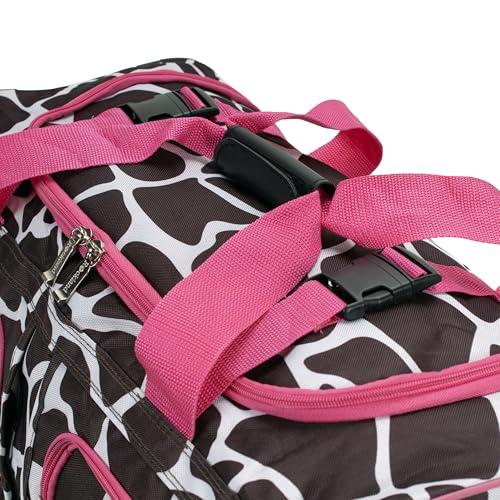 Image of Rockland Rolling Duffel Bag, Black, 22 inch