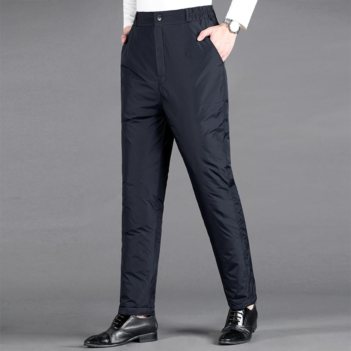 [HWQFM] ダウン パンツ 防寒 暖パン 暖かい ロングパンツ メンズ アウトドア バイク 登山 ゴルフ 釣り 大きいサイズ ス