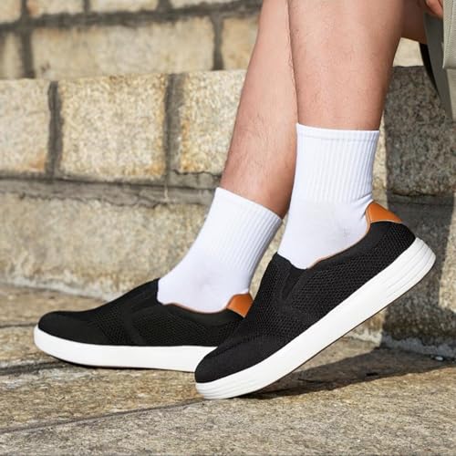 TIOSEBON Men's Memory Foam Mesh Walking Shoes Arch Support Comfort Slip-on Loafer3