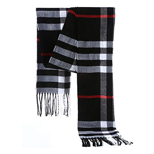 Armear Men's Fashion Scarves, Black, Large