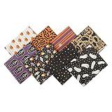 CEYOU Zyoug 8pcs 18 x 22 inches 45 x 55 cm 100percent Cotton Fabric, Precut Fat Quarter Fabric Bundl