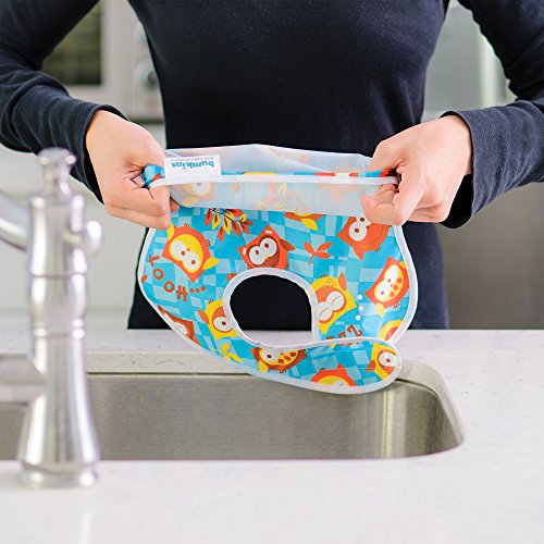 Bumkins BUMKS500 Super Bib Zig Zag Bavaglino, Rosa...