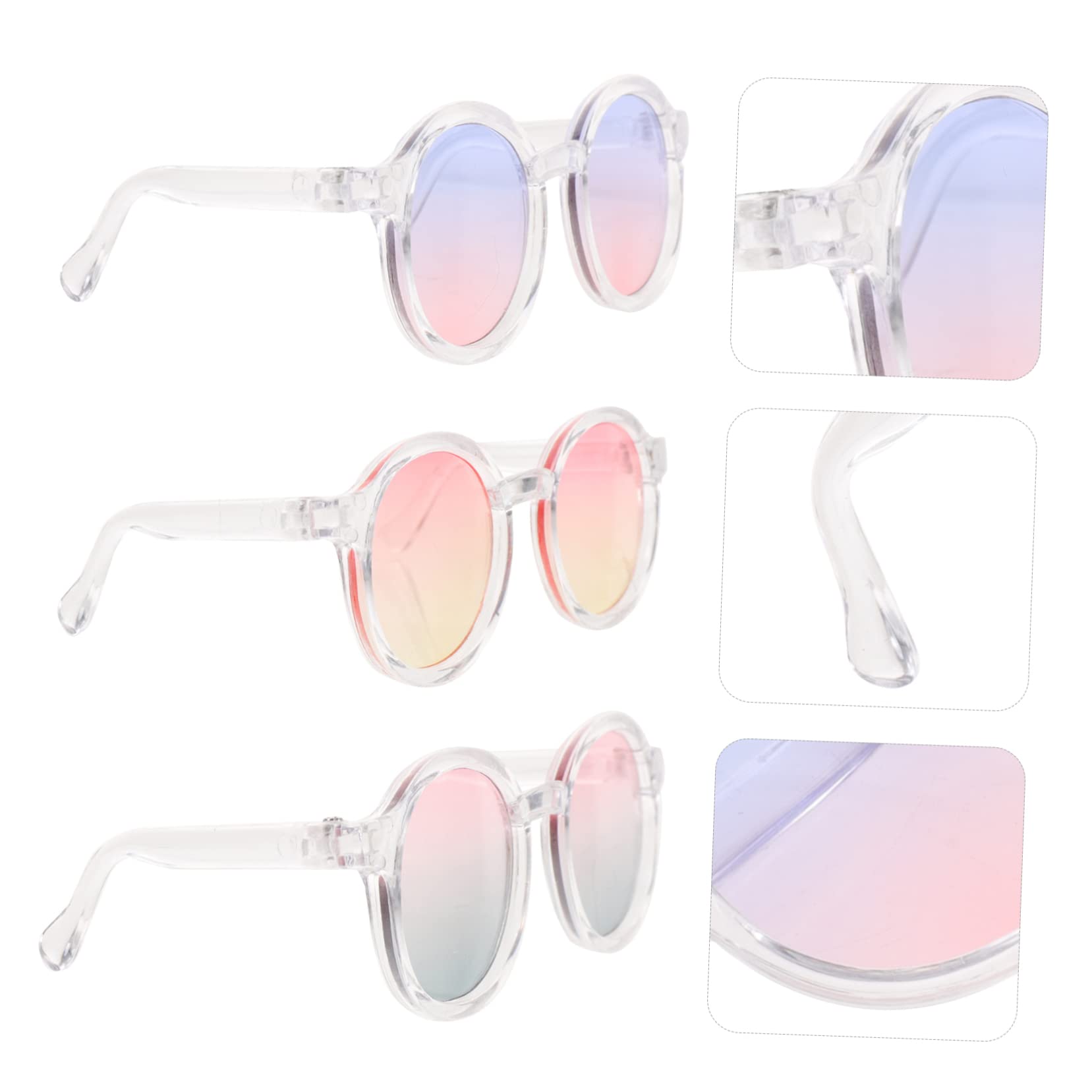 6 Stück Puppenbrillen 17cm - Stylische Mini-Brillen Für Puppen Outfits