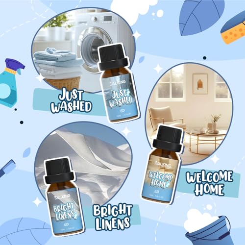 Image of SALKING Housekeeping Fragrance Oils, Premium Essential Oil Set for Diffuser