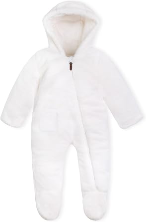 SOLOCOTE Newborn Unisex Baby Boys Girls Winter Snowsuit Fleece Hooded Footed Romper Jumpsuit 3-18 months