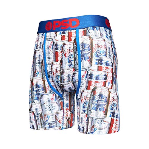 PSD Men's Pbr Cans Boxer Briefs, Blue, S2