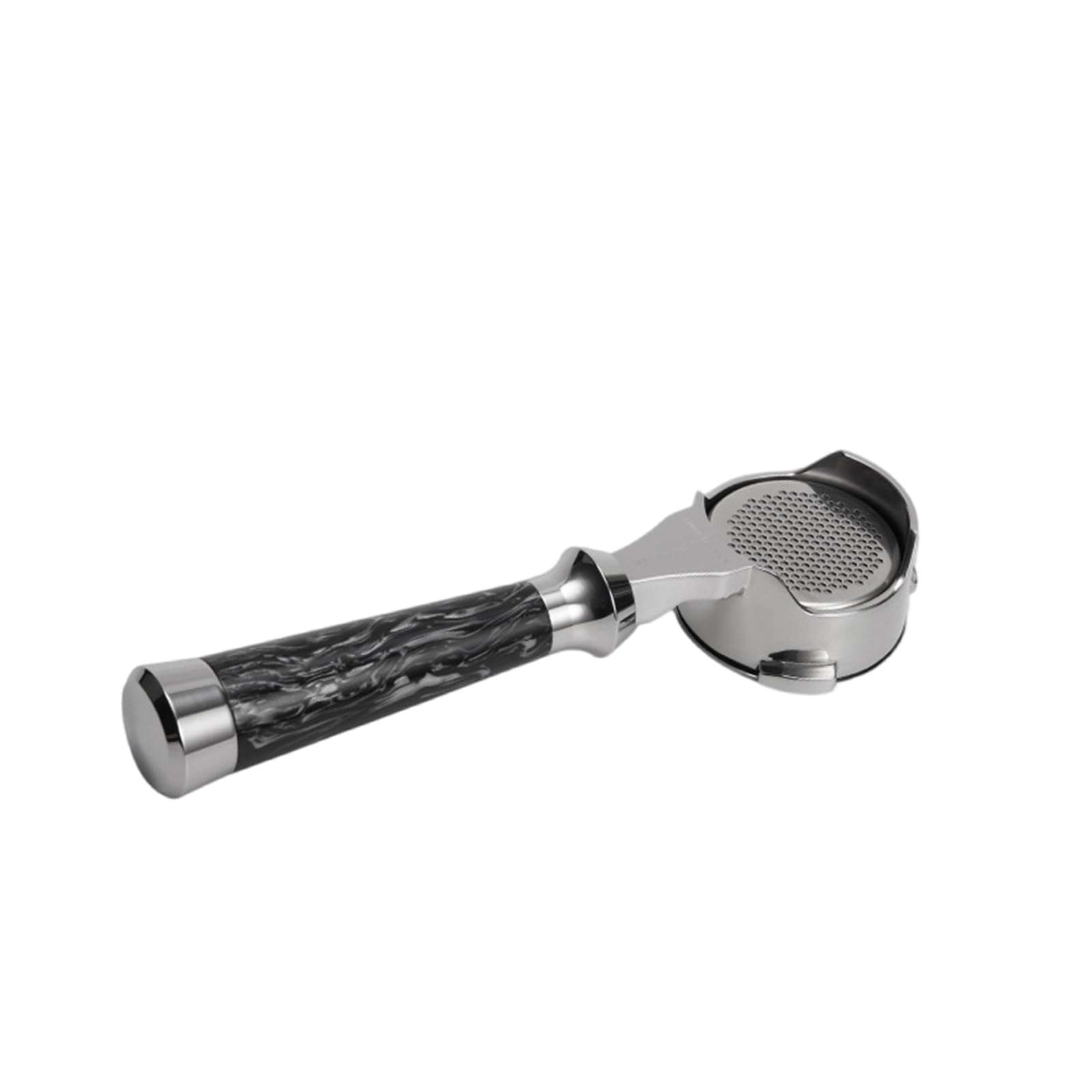 HDOYTXXM Stainless Steel Espresso Portafilter with Wood Handle Bottomless Coffee Machine Filter Basket Coffee Shop Equipment Home Brewing Equipment