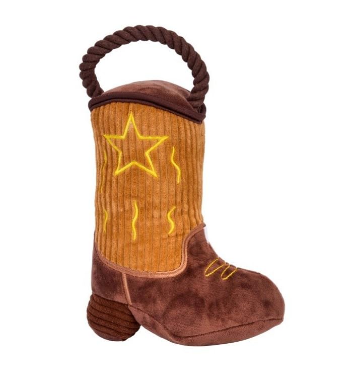 sgpuk Smart Garden Products - Zoon Howdy Tugga Cowboy Boot Dog Toy (Height 28cm)