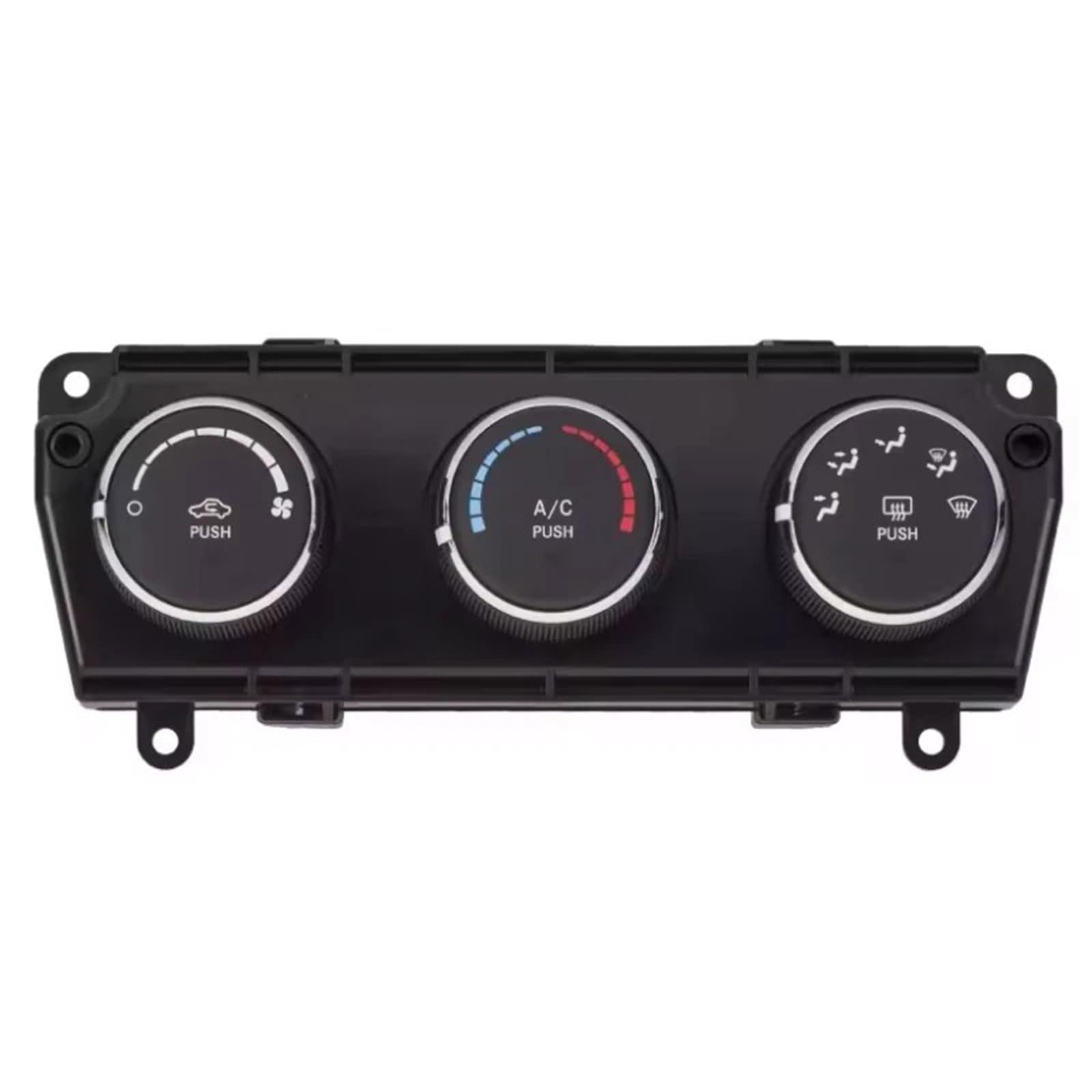Módulo de control de clima de ajuste directo, panel de control automotriz ABS resistente, reemplazo de fijación para panel 68197433AB, fácil instalación