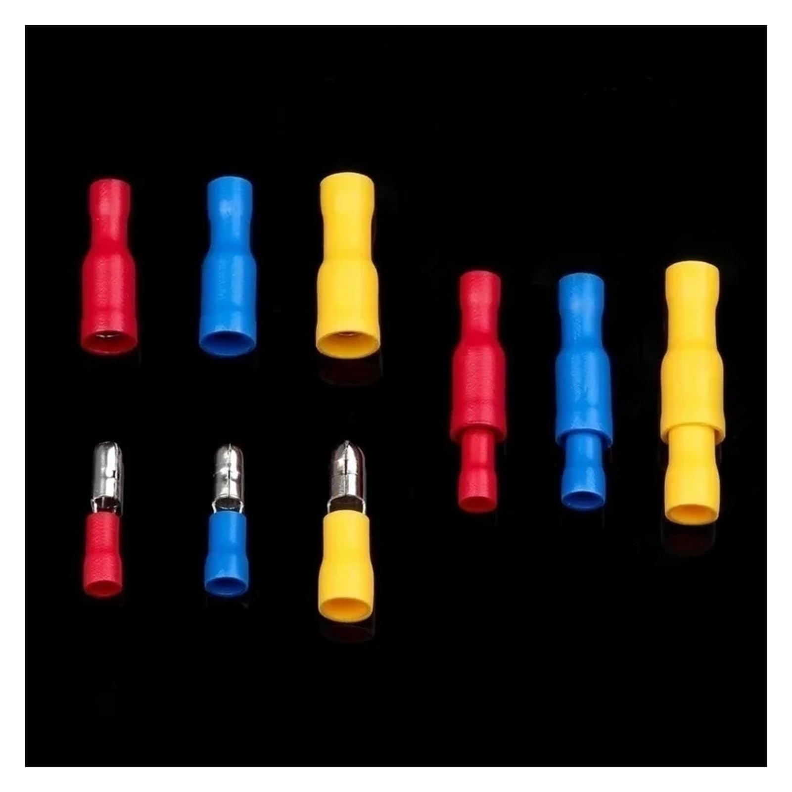 Kit de conectores de cables, terminales macho hembra aislados, engarzado, pala surtida(300PCS)