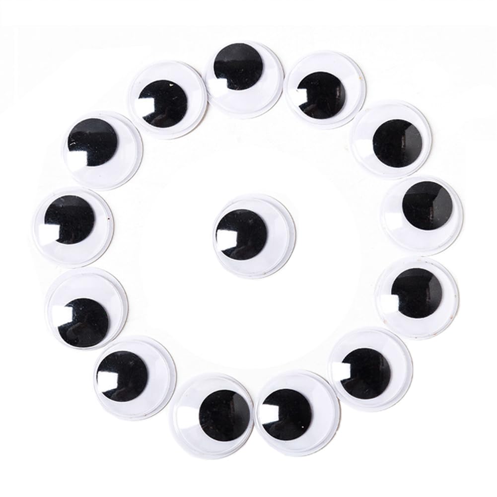 Amazon | 動く 目玉 シール 25mm 100個セット ドールアイ 人形目 人形