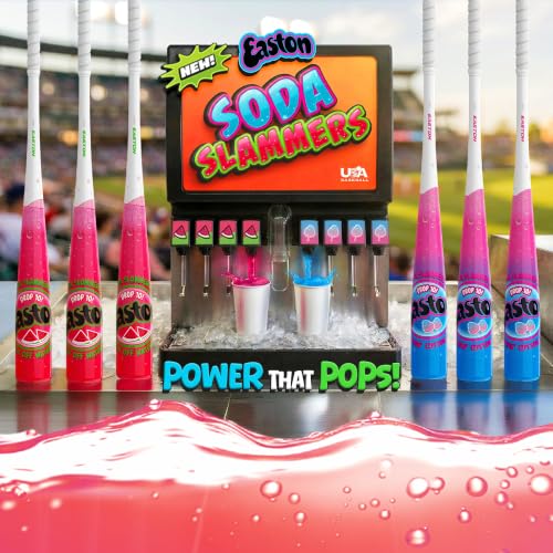 Easton | Soda Slammer Baseball Bat | Crushin' Cotton Candy | USA | -10 Drop | 1 Pc. Aluminum | 28 Inch - image 2