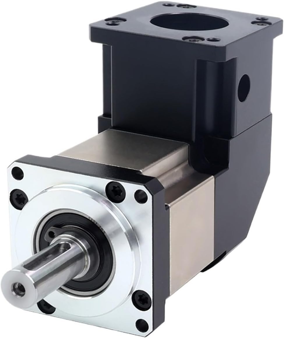 Right Angled Planetary Reducer 90degree Gearbox 5:1/10:1/20:1/50:1/100:1 5mm Input for Nema 17 Stepper Motor(Ratio 100 to 1)
