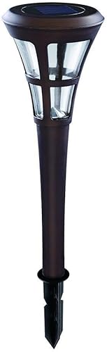 Hampton Bay 93130 Luz solar de camino de bronce mediterráneo (paquete de 6)