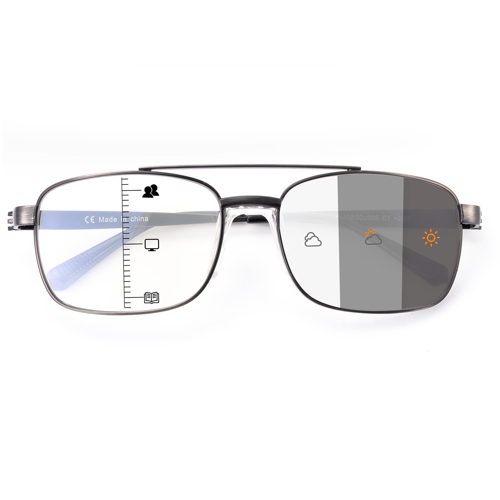 SKYWAY Übergroße Blaulichtfilter Brille Damen Herren,Stilvol