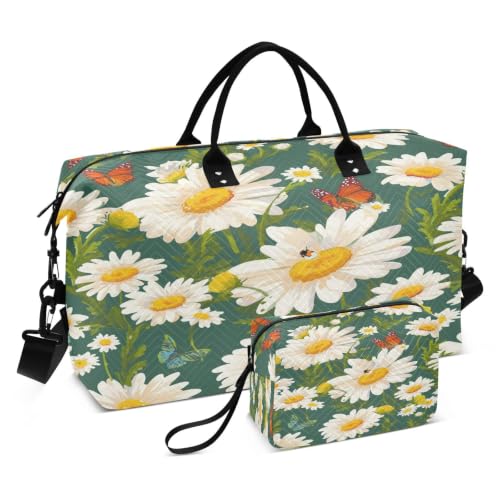Sac de voyage marguerites sac de sport fille homme week-end