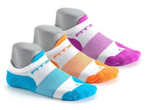 Fitsok F4 Jewelpop No Show Socken, 3er-Pack - mehrfarbig - Large