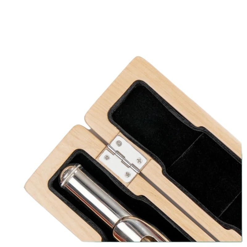 Compatibile con custodia protettiva in legno for flauto Yamaha da 16 e 17 fori con bocchino in ebano e custodia for bocchino in metallo(17 holes red-brown)
