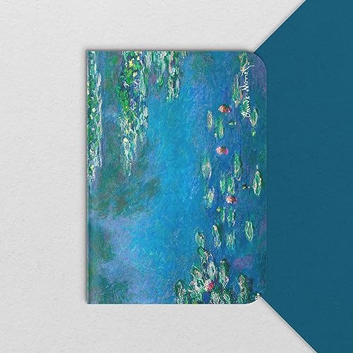 Caderno sem Pauta A5 - Capa Flexível 80 Páginas 20x14cm - Lírio D'Água de Monet