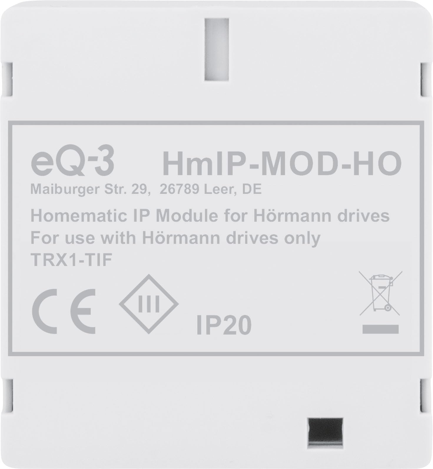 Homematic IP Module voor Hörmann-operatoren HmIP-MOD-H Homematic IP Module voor Hörmann-operatoren HmIP-MOD-H
