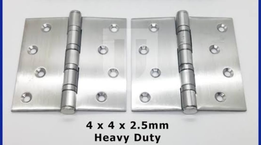 ADISON Door Hinges, Stainless Steel, 75x60x2.5mm, Set of 2, Ball Bearing JUST FIT and Forget Durable Construction, just fit and Forget for Reliable Long-Term use i 3
