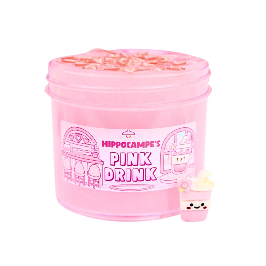 Pink Drink Slime (SCENTED) | Handmade Slime | Hippocampe Slimes (4OZ)