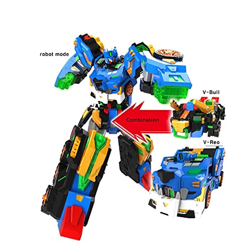 Miniforce V-Rangers Bolt Legend King Miniforce Leobulls V - 2-Stage Transformation Robot Mode Vehicle Mode #TOP1
