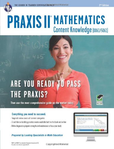 PRAXIS II Mathematics Content Knowledge (0061) Book + Online (PRAXIS ...
