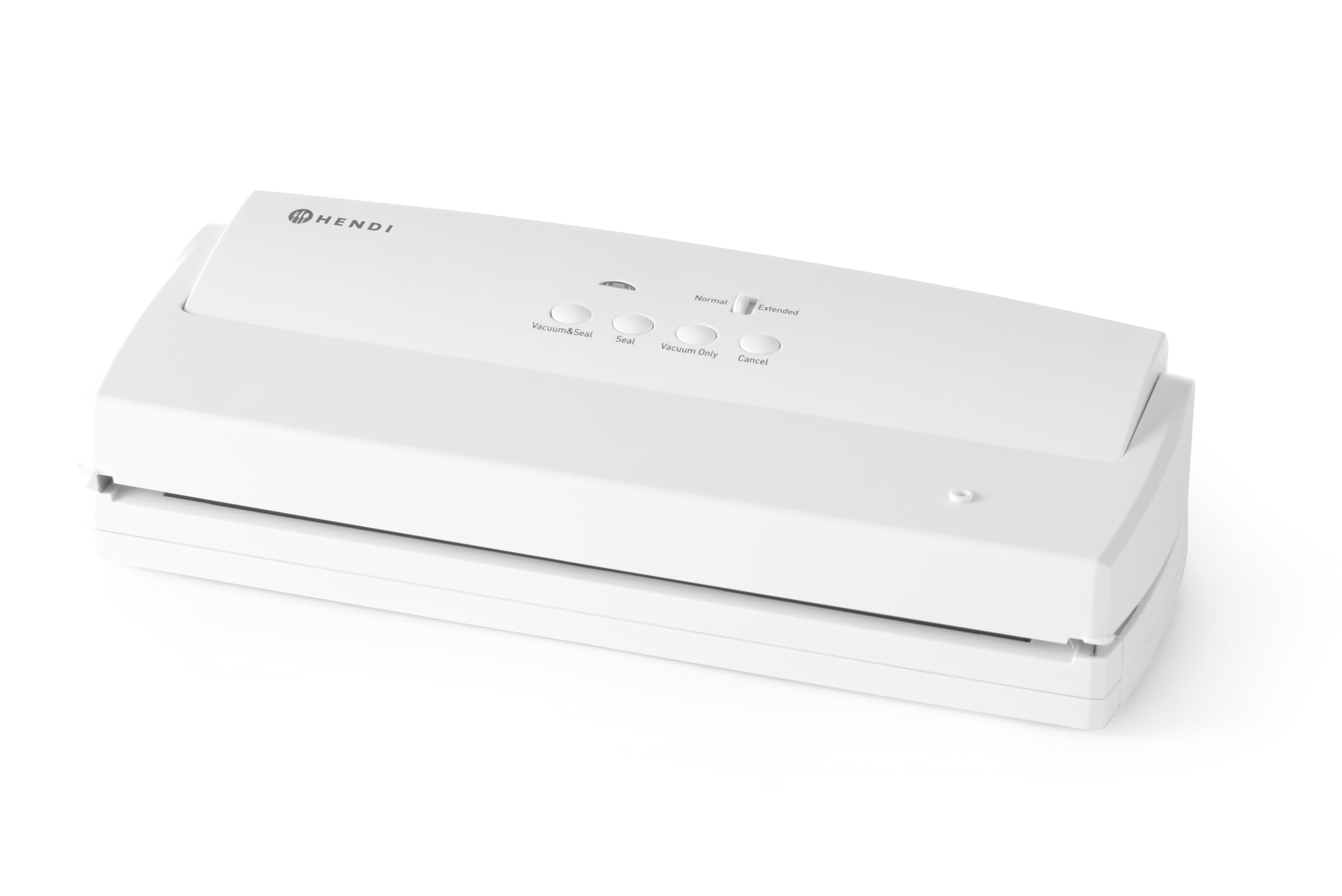 HENDI Macchina Sottovuoto a Aspirazione Esterna, Barra di Saldatura 310mm, Pompa a Vibrazione 5,5 l/min, Pannello di Controllo Digitale, 220V/100W, 390x160x(H)92mm, ABS, Bianco