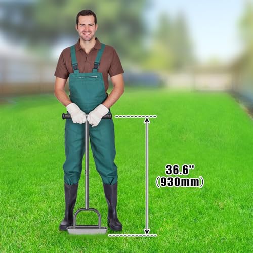 Herramienta manual para airear césped, acero inoxidable miniatura 3