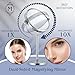 10X Magnifying Makeup Mirror on Round Stand for Tabletop, Bedroom Vanity Desk and Bathroom Counter - Free Standing Double Sided 10X/1X Magnification Mirror - 7
