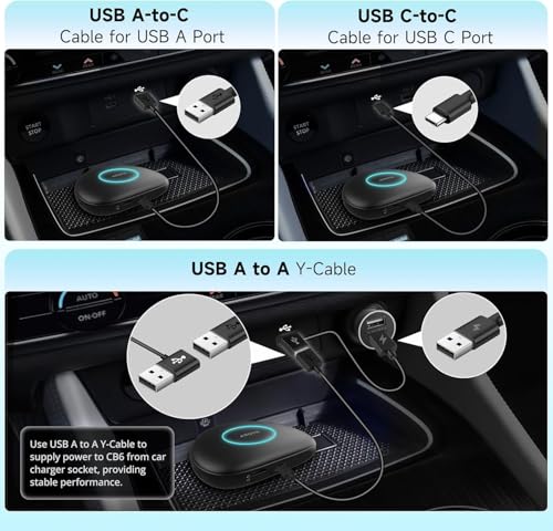 CB6C Wireless CarPlay & Android Auto Adapter Android 13 with 4G LTE - image 8