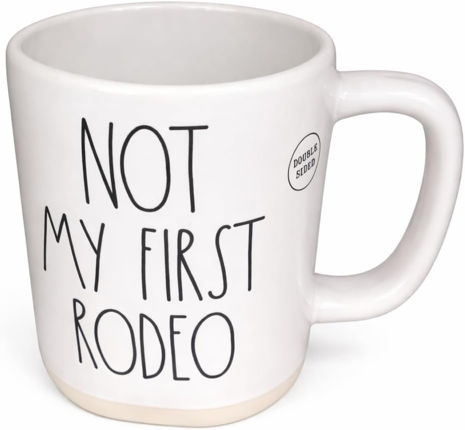 Rae Dunn by Magenta Ceramic Coffee Tea Mug, Horse - Not My First Rodeo