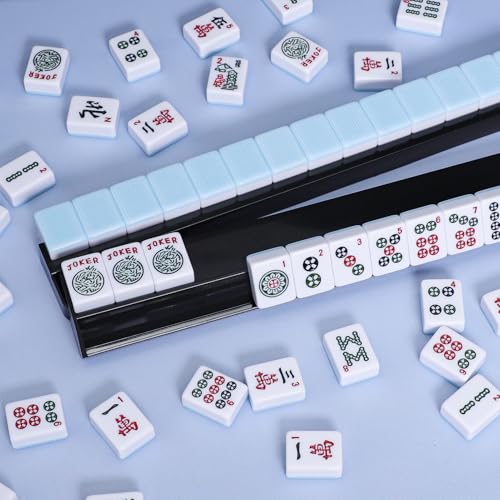 4 piezas de soportes para fichas de Mahjong con empujadores miniatura 5