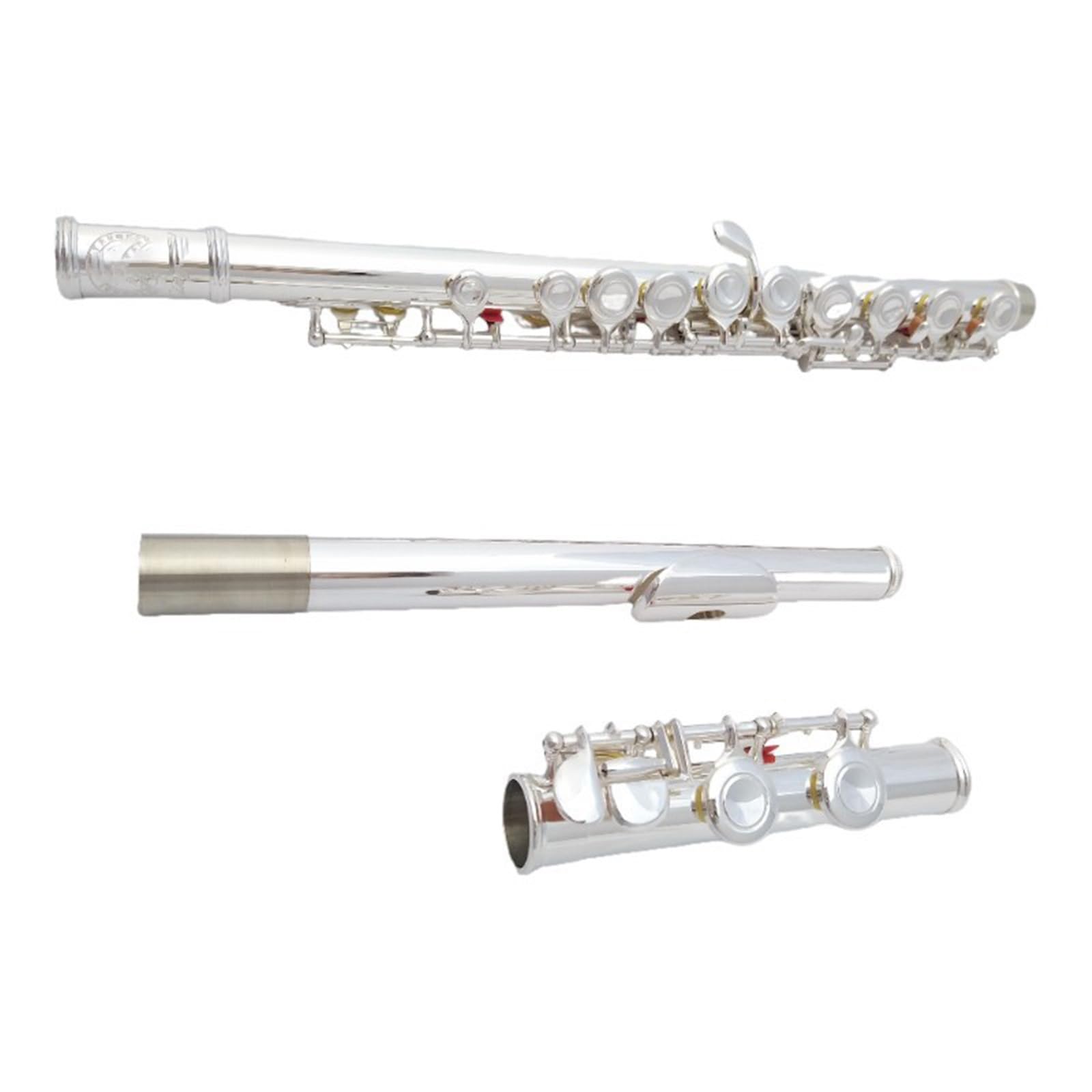 Flûte À Trou Fermé Instrument De Flûte À 16 Trous Fermés Instrument À Flûte Nickelé Clé C Avec Clé E Flûte De Qualité Examen