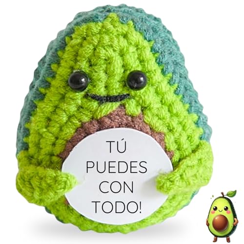 LOS BUEN ROLLITO® Presente original e divertido batata positiva | ideia engraçada, aniversário homem mulher casal adolescente | presente decoração de casa, escritório (abacate)