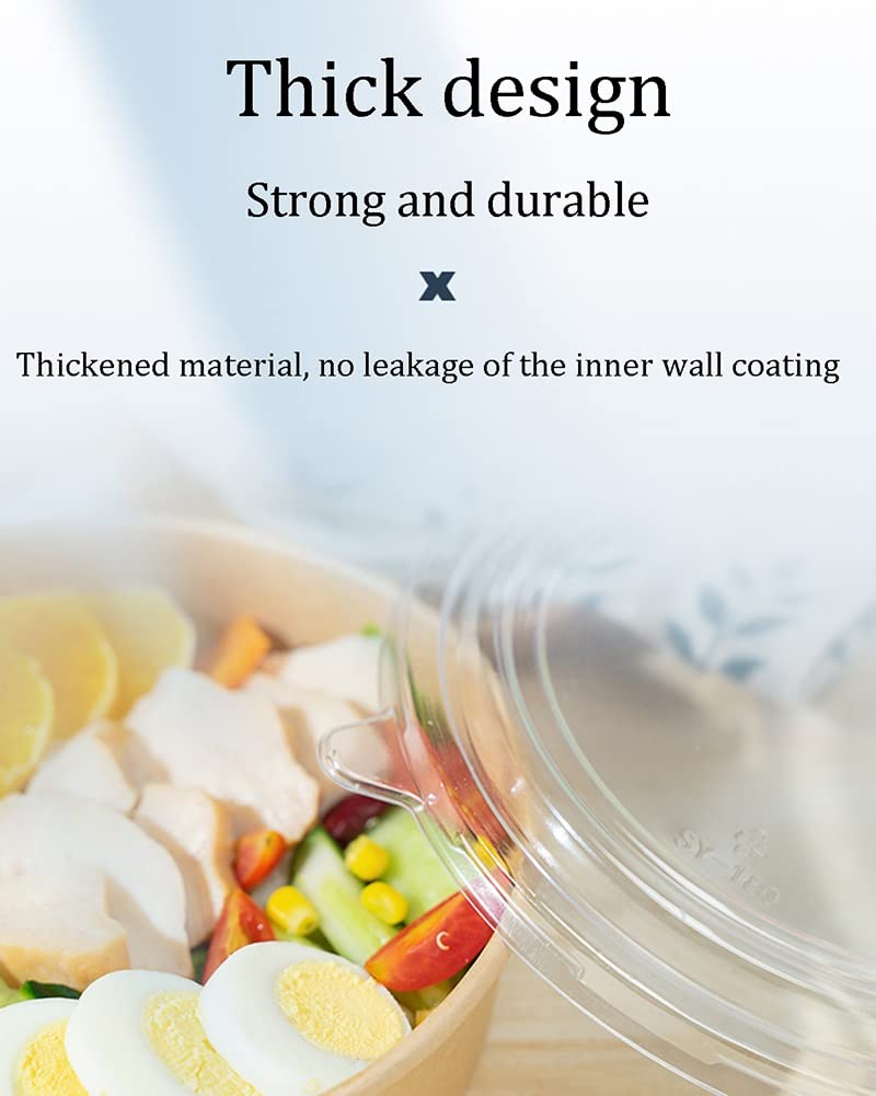 AGYH Contenedor de Comida Preparada Paquetes De 100 Envases Prepare Contenedores con Tapas, Congeladores Microondas Caja De Almacenamiento De Alimentos Disponibles, Caja De Bento Apilable, 26 Oz