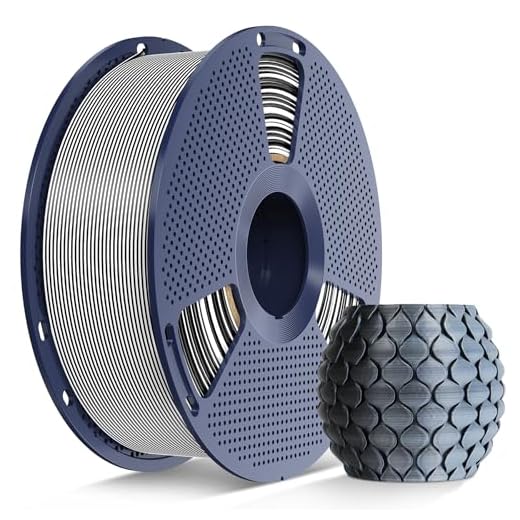 SUNLU Silk Dual Color PLA Filament, Silk PLA 3D Printer Filament 1.75mm, Neatly Wound Shiny Silk 3D Printer Filament, Dimensional Accuracy +/-0.02mm, 1KG Spool (2.2lbs), Silk Dual Color (Black White)