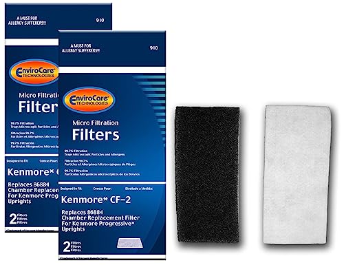 EnviroCare Replacement Vacuum Filters Designed to fit Kenmore CF2 Progressive Upright Vacuum Cleaners 4 pack