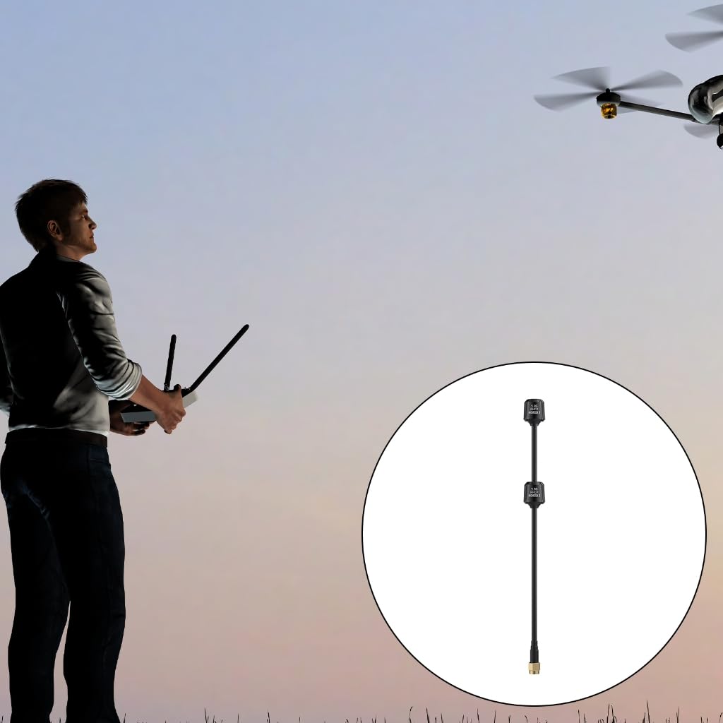 Anteny FPV o długim zasięgu 5,8 G LHCP SMA 170 mm/ 90 mm do quadkopterów dronów FPV