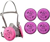 3M(TM) Half Facepiece Respirator Assembly 6291/07002(AAD), Medium, with 3M(TM) Particulate Filters 2091/07000(AAD), P100, Bundle with 2097 Particulate Filters