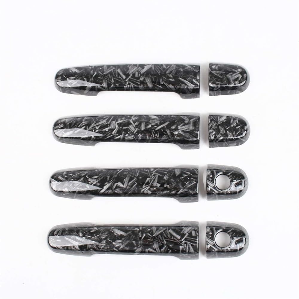 Mlhoghigd Black 2 Keyhole Door Handle For Fielder 2005-2013 Car Door Handle Cover Trim Styling Accessories