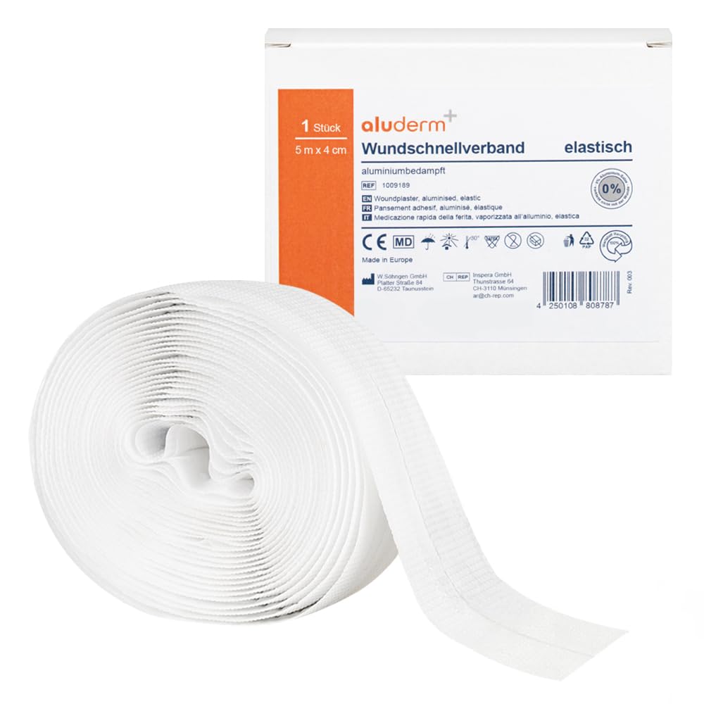 aluderm-aluplast by Söhngen BIGPACK SÖHNGEN aluderm-aluplast elastisch, Pflaster, 5 m x 4 cm, 25 Rollen, Art.-Nr. 1009189
