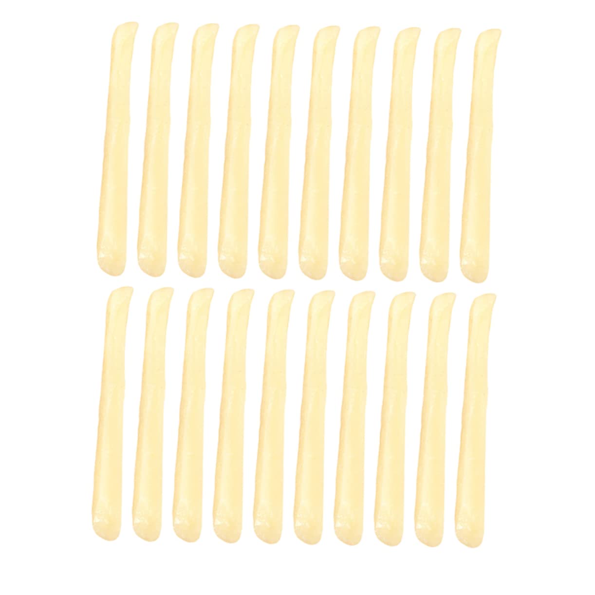 Hohopeti 20pcs Food Simulation French Fries Realistic Fake French Fries Model Props for Kitchen Decor Restaurant Display and Party Decoration Random