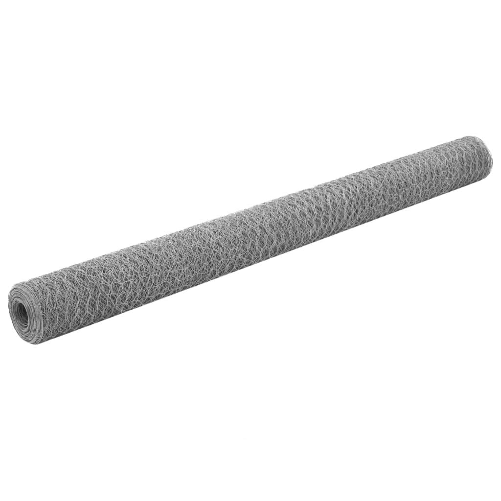 Valla de Alambre para gallineros: Acero Galvanizado Versátil con Revestimiento de PVC, Ideal para Aviarios, Confinamiento de Ganado y Protección de Plantas (25x1.5 m)