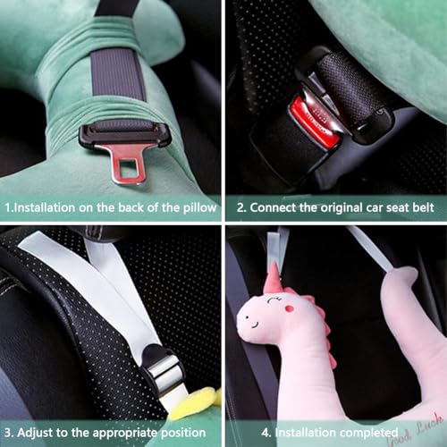 Almohada para niños de viaje con forma H y material terciopelo miniatura 4