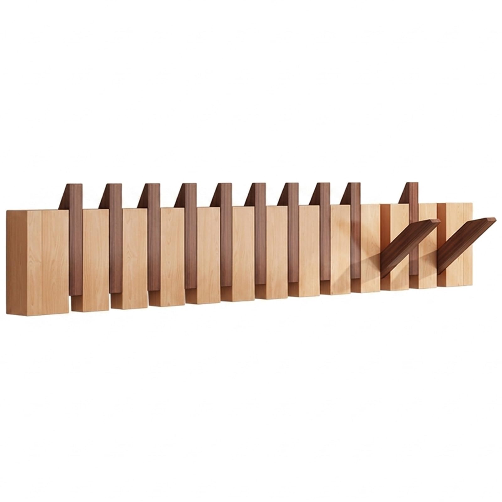 Porte-manteau piano magnétique pour libérer de l'espace dans une entrée étroite