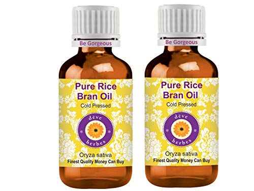 Huile de son de riz Oryza sativa Deve Herbes soin visage corps cheveux 2x100ml